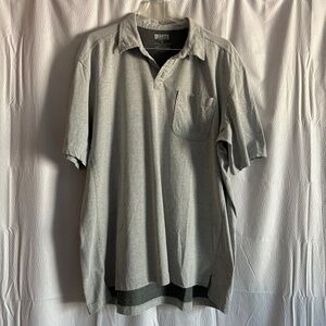Duluth Trading Grey Longtail CoolMax Polo Shirt, XL, NWOT